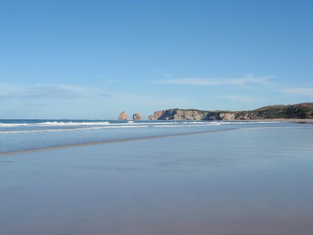 Les &quot;jumeaux&quot; sur la plage d'Hendaye